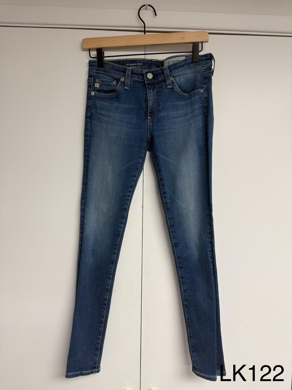 AG The Legging Ankle Super Skinny Jeans 26R Medium Blue